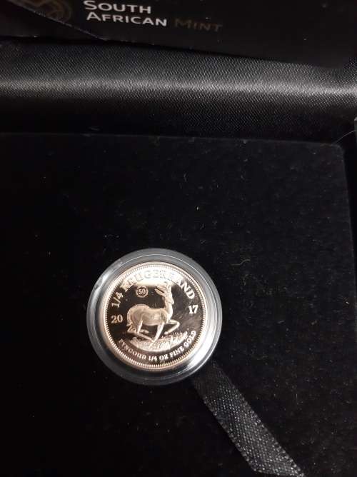 2017 Gold Proof 1/4 Oz 50th Anniversary Krugerrand