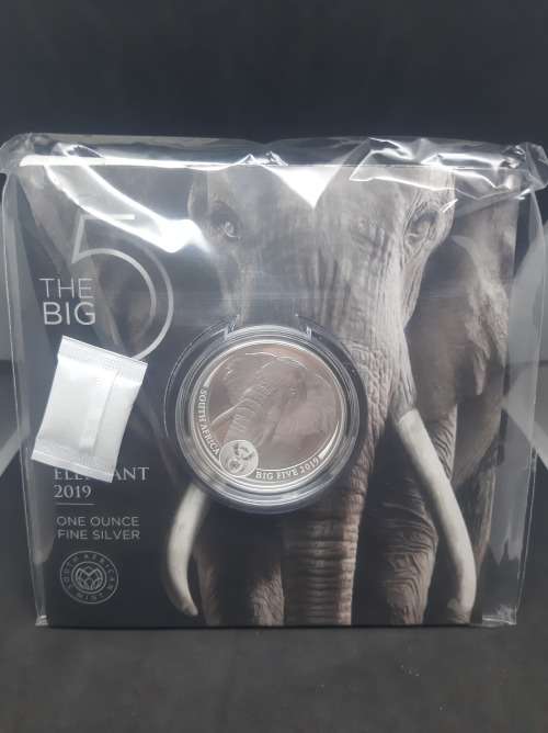 *RARE* 2019 Big 5 I Silver 1Oz Elephant BU Coin