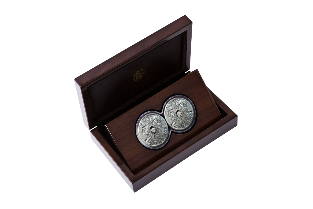 2020 Silver Double Leopard Coin Set * Still sealed