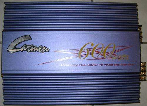 CARMEN 600WATT - 4CH - BRIDGABLE AMPLIFIER WITH BUILT IN LPF, HPF