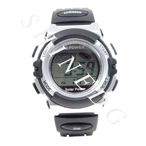 *** SALE SALE SALE *** Amazing Water Resistant Solar Powered Sports Watch -- Dual Power