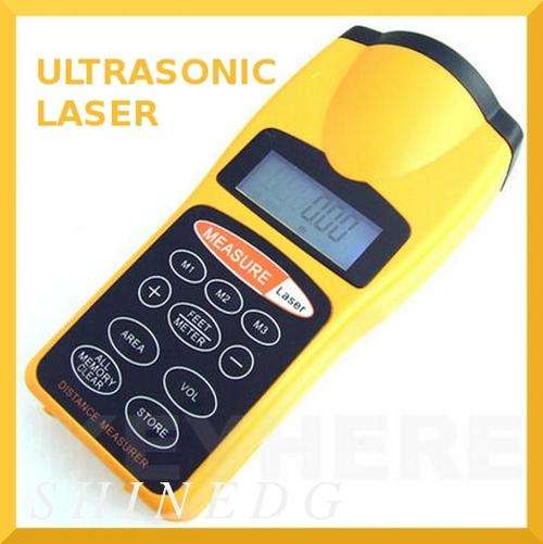 ULTRASONIC DISTANCE METER MEASURE + LASER POINTER