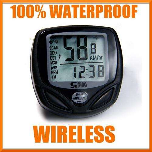 Wireless LCD Waterproof Bicycle Computer - Speedometer - Odometer NEW