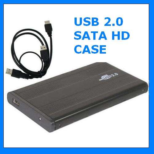 USB 2.0 ALUMINIUM SATA 2.5 HD Hard Drive Disk Enclosure / External Box/Case