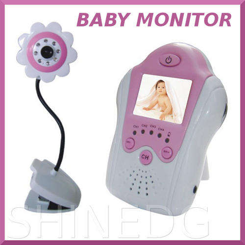 Baby Monitor (Night Vision, AV OUT, Flower Design) Wireless (BLUE OR PINK)