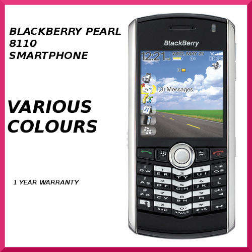 BLACKBERRY Pearl 8110 Smartphone - PINK, BLACK, GRAY, RED AVAILABLE