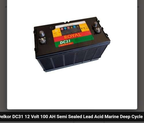 Royal delkor marine and ups,12V100Ah Sealed Lead Acid Battery