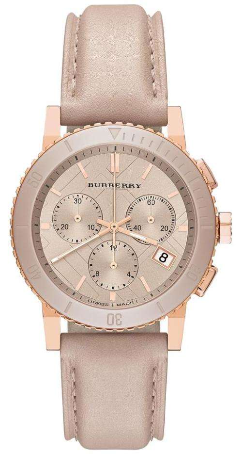 Latest BURBERRY The City Chronograph Quartz  Dress Watch (CLASSY GOOD LOOKS!!)