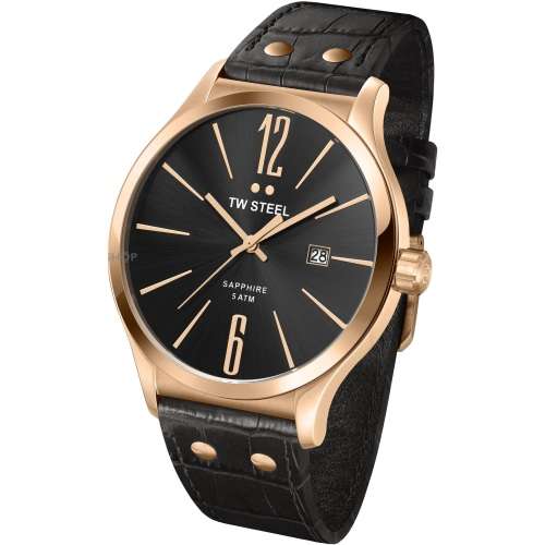 TW STEEL Slimline Black Dial Gents Dress Watch"BEST BUY-2016!!"