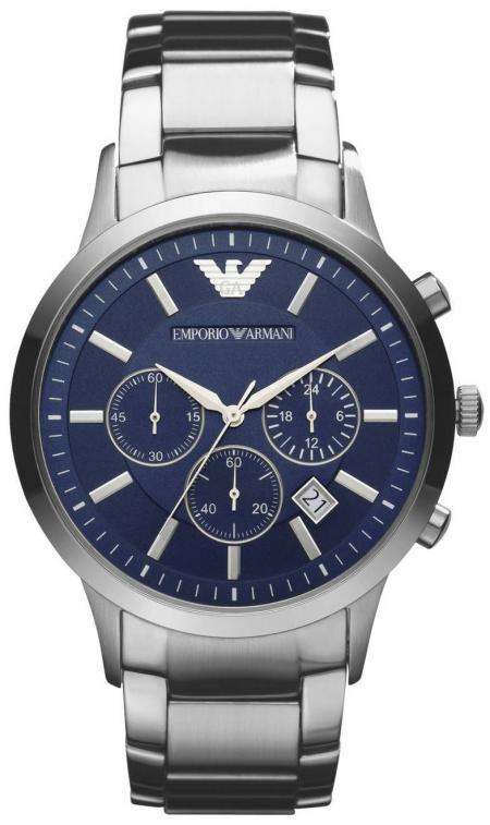 Emporio Armani AR2448 Sunray Blue Chronograph Gents Quartz Dress Watch**ONLY 1 AVAILABLE!!**