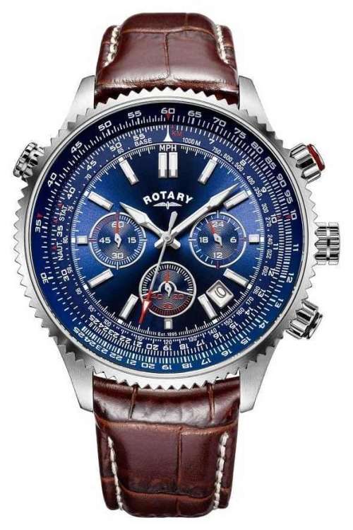 ROTARY Aviator Chronograph Gents Quartz Dress Watch"LAST 1-DONT MISS OUT!!"
