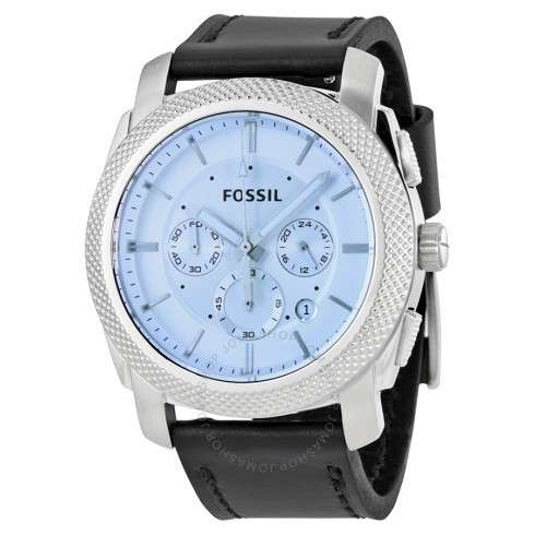 New FOSSIL Machine Chronograph Blue Dial Gents Quartz Dress Watch ** MADNESS SALE!!**