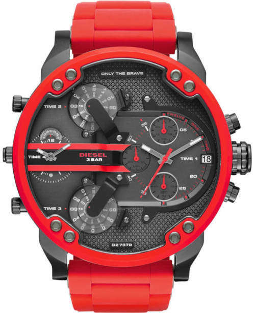 New DIESEL Mr Daddy 2.0 Racing RED Oversized Chronograph Gents Quartz Watch ** MADNESS SALE!!**