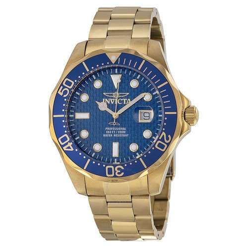 INVICTA Grand Divers Carbon Dial Gents SWISS Quartz Dress Watch"START 2018 WITH A BANG!"