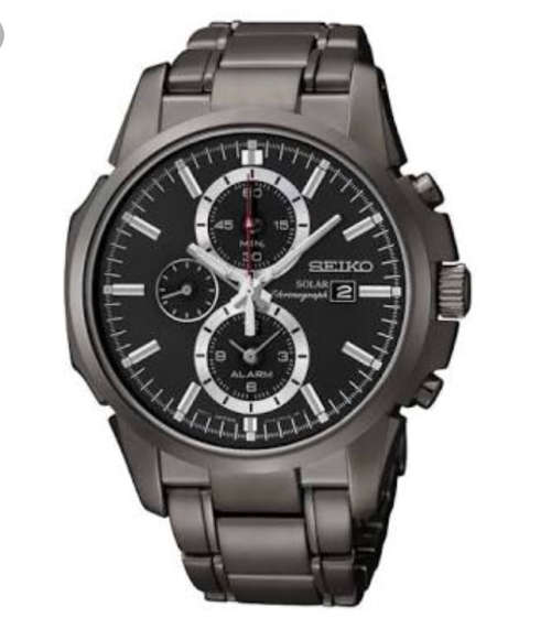 SEIKO Solar Chronograph Alarm Dual-Time Gents Dress Watch(MUST HAVE SEIKO!!!)