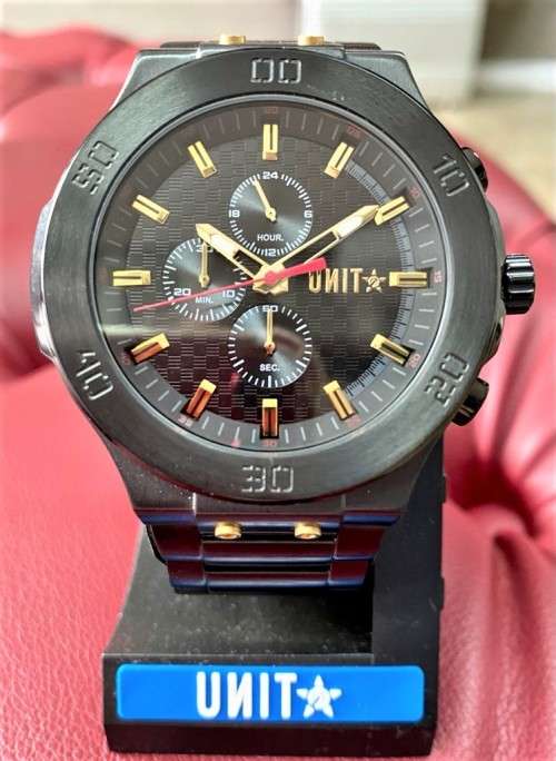 Unit Bolt Chronograph Gents Quartz Dress Watch(HOT NEW RELEASE!!)