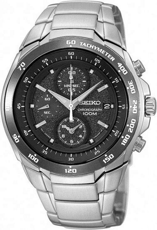 NEW SEIKO Daytona F1 Racer Chronograph Gents Watch"RARE GREY DIAL"