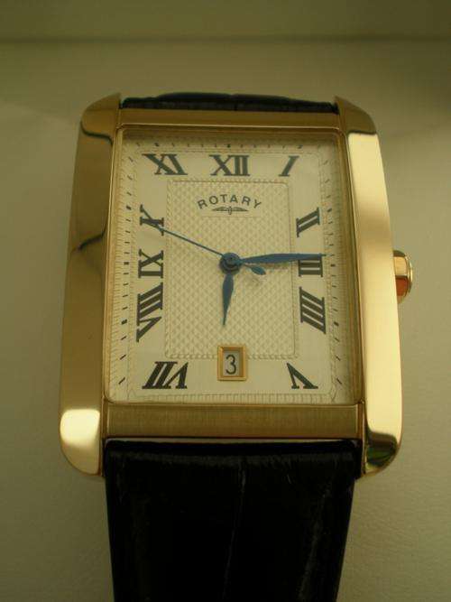 NEW MENS ROTARY CGS00007 Gold Plated Gents Watch**IN STOCK**