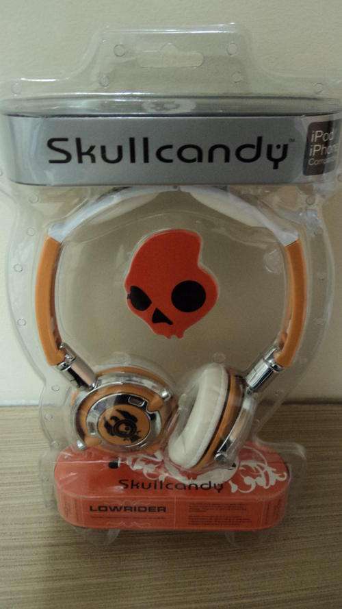 SKULLCANDY LOWRIDER Orange/White Headphones(IN STOCK!!!)