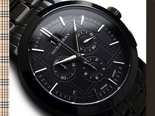Latest BURBERRY Heritage Grande Date Chronograph Gents Watch(BU1385)