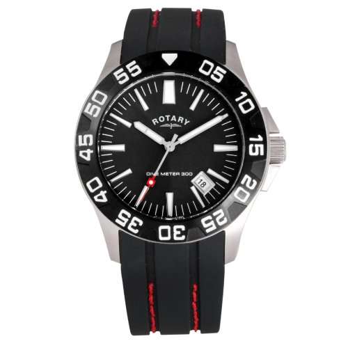 Brand New ROTARY Gents Divers Black Rubber Strap Watch*MAY MADNESS SALE!!*