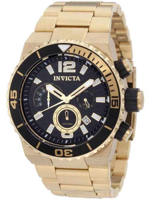 INVICTA Pro Divers 18K Gold-Plated Chronograph Gents Luxury Watch"HIGH END WATCH!!!"