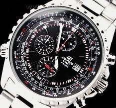 WOW R1 NO RESERVE!!Casio Edifice EF-527 Pilot Aviator Chronograph Watch**RARE ITEM**