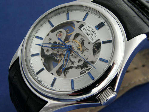 New ROTARY AUTOMATIC Skeleton Gents watch*TOP BRAND*