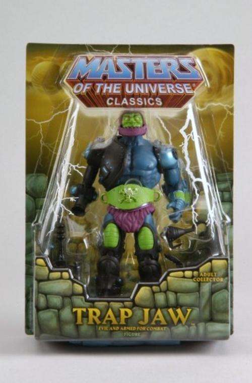 HE-MAN MOTU CLASSICS TRAP JAW MIB (INLUDING WHITE MAILER BOX)