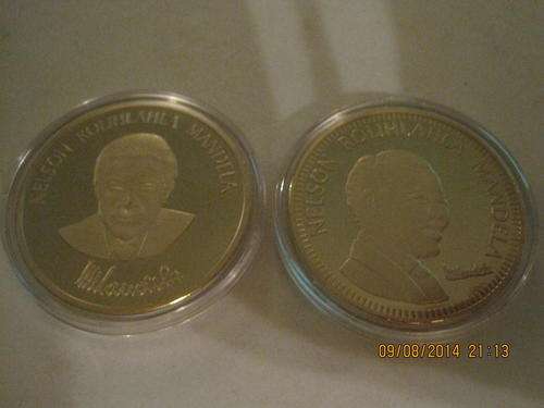 **MANDELA MEDALLIONS X 2**reduced to go**