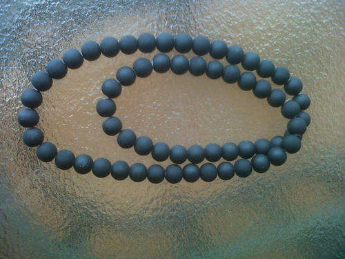 SUPER STYLISH RUBBER COATED TEETHING COMFORT GLASS BEAD NECKLACE(black) - For Stylish Mommies!