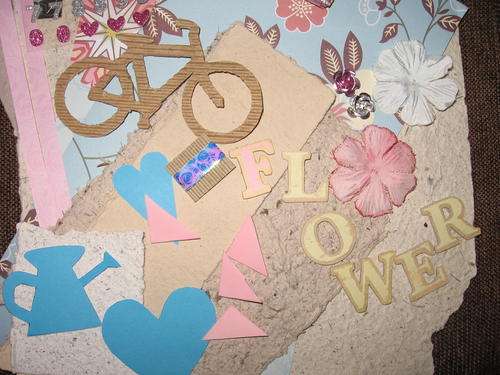 **FLOWER FUN** Scrapbooking Paper and Embellishments Add On Set!!!