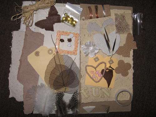 **SIMPLY NATURAL** Scrapbook Paper and Embellishments Add On Set!!