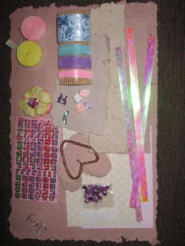 PRECIOUS PASTELS Scrapbooking Paper and Embellishments Set