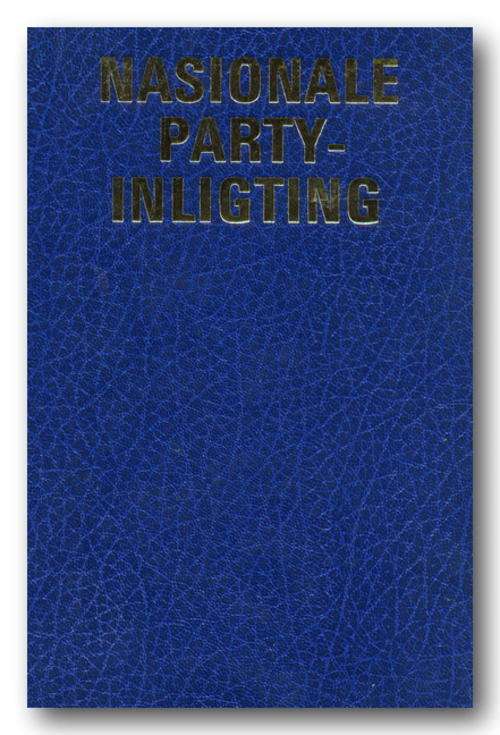 Nasionale Party Inligting/ National Party Information 1982