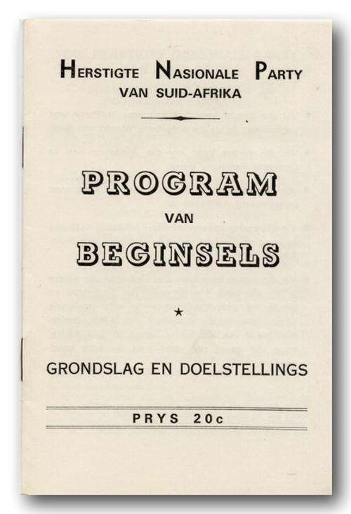 HNP - Program van beginsels (A6)