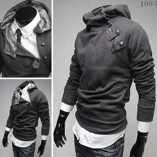 Christian Dior Men's Rabbit Collar Button oblique Zip Fleece Hoodie jacket size L