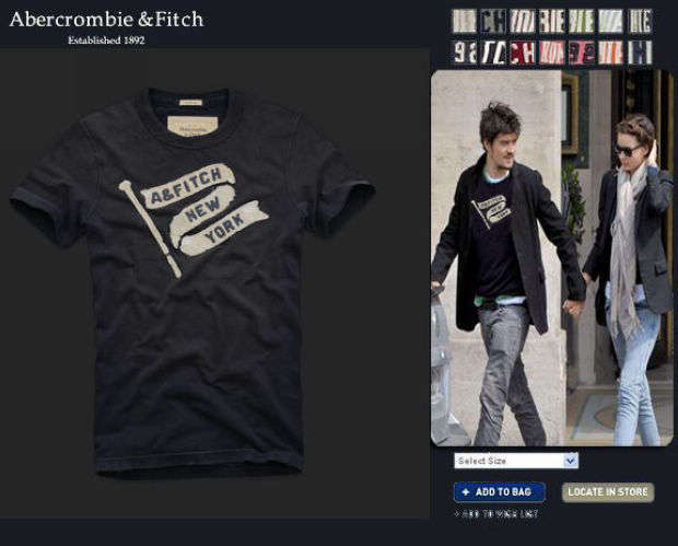 Abercrombie & Fitch t-shirt A&F size M AF