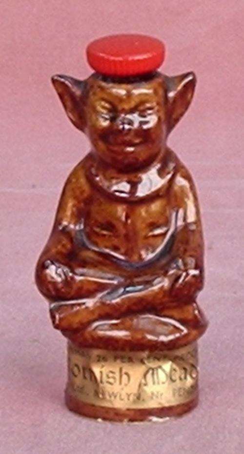 Cornish Mead Miniature - Brown Imp Shaped Bottle - With Cork stopper
