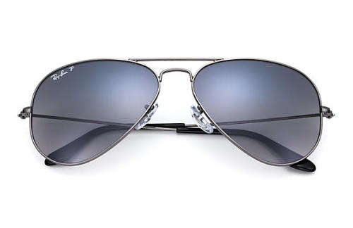RAYBAN AVIATOR METAL SILVER  POLARIZED