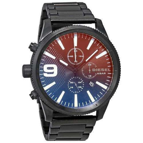 Diesel Rasp Chronograph Black Ombre Dial Men's Watch