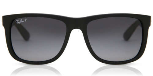 RAYBAN JUSTIN  POLARIZED  MATTE BLACK RB4165