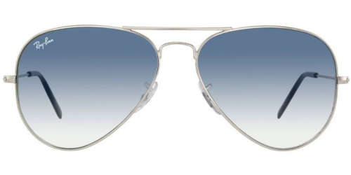 RAYBAN AVIATOR METAL SILVER RB3025 (LIGHT BLUE GRADIENT LENS)