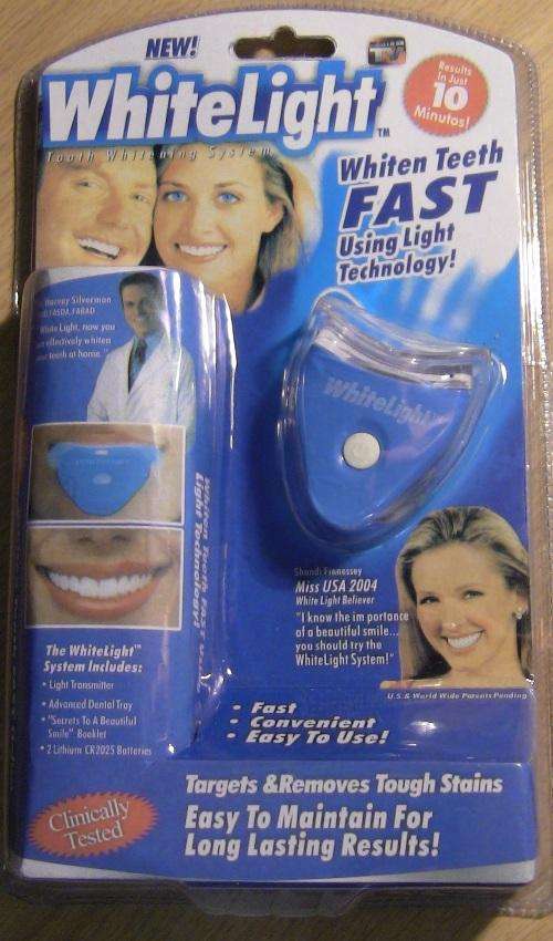 NEW WHITELIGHT TOOTH WHITENING SYSTEM # WHITE TEETH IN 10 MIN # AS SEEN ON TV