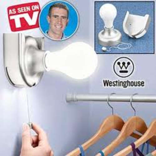 STICK UP BULB, NO OUTLET OR WIRING NEEDED! AS SEEN ON TV