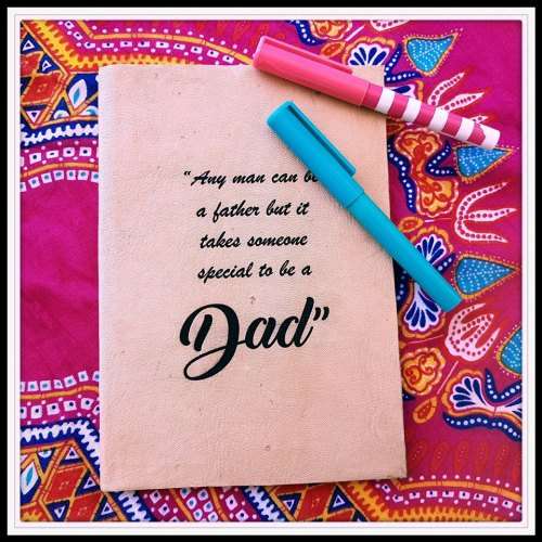 Engraved Leather Bound Diary