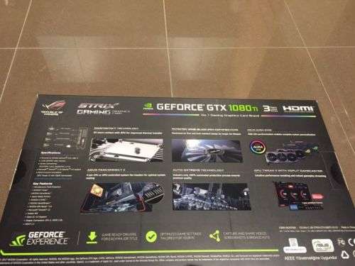 Asus ROG Strix GTX 1080 TI OC GPU
