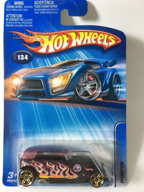 HW-Phaeton-2005 Hot Wheels #134-Black-Long Card-