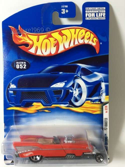 HW-57 Roadster -2001 First Editions #32 -Red-Long Card-