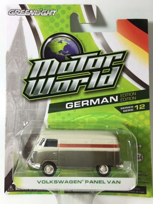 Greenlight-Volswagen Panel Van-Greenlight Motor World-White-Long Card-